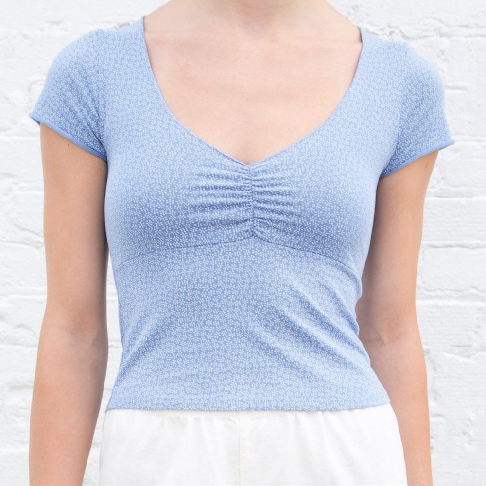 Gina Floral Top Brandy Melville